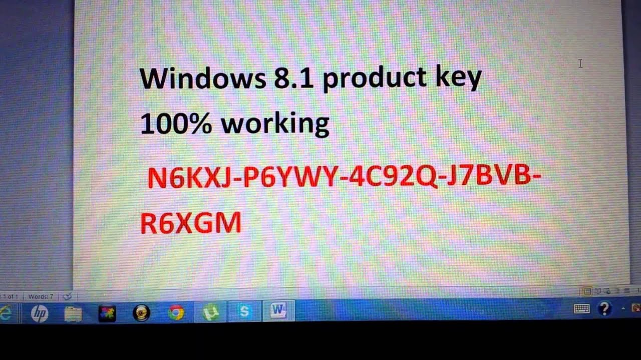 microsoft windows 8.1 product key
